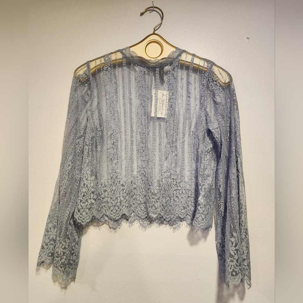 Elegant Lace Top in Blue